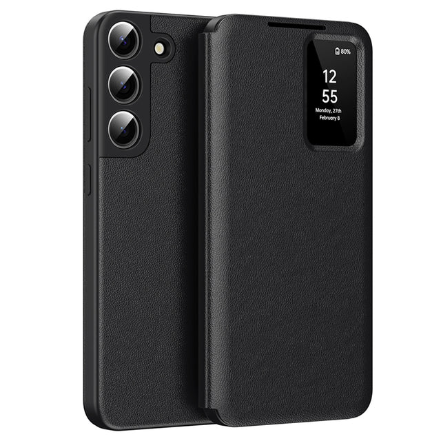 Husa de protectie Techsuit SmartView Series compatibil cu Samsung Galaxy S22 5G, Negru