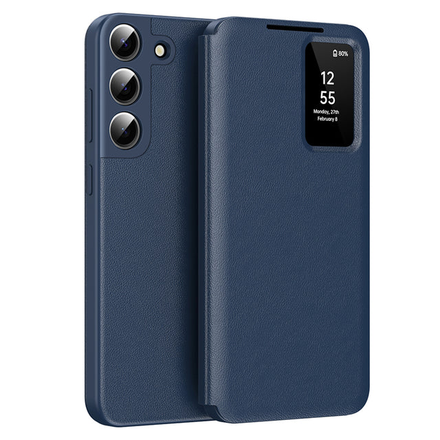 Husa de protectie Techsuit SmartView Series compatibil cu Samsung Galaxy S22 5G, Albastru