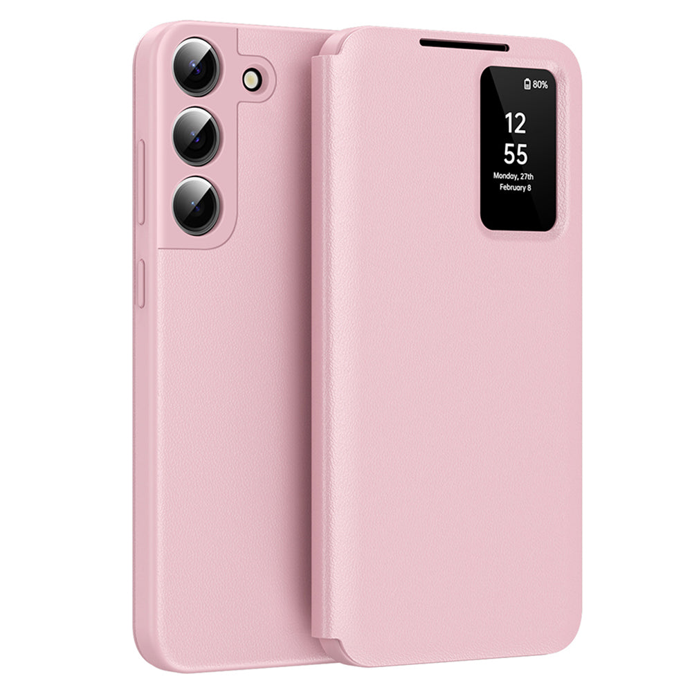 Husa de protectie Techsuit SmartView Series compatibil cu Samsung Galaxy S22 Plus 5G, Roz