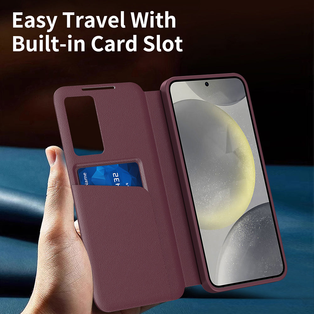 Husa de protectie Techsuit SmartView Series compatibil cu Samsung Galaxy S22 Plus 5G, Roșu