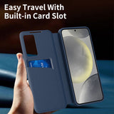 Husa de protectie Techsuit SmartView Series compatibil cu Samsung Galaxy S22 Plus 5G, Albastru