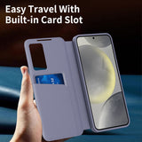Husa de protectie Techsuit SmartView compatibil cu Samsung Galaxy S22 Plus 5G, Mov