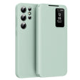 Husa de protectie Techsuit SmartView Series compatibil cu Samsung Galaxy S22 Ultra 5G, Verde