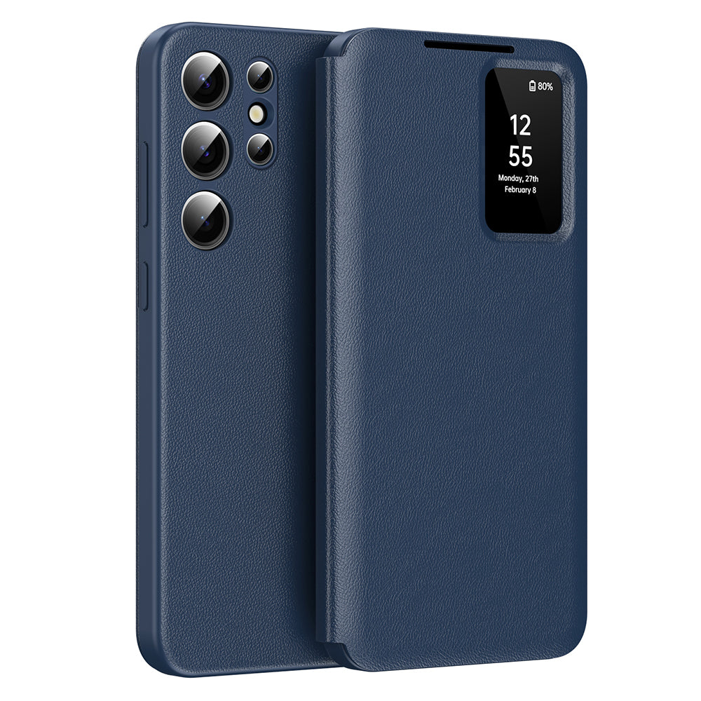 Husa de protectie Techsuit SmartView Series compatibil cu Samsung Galaxy S22 Ultra 5G, Albastru