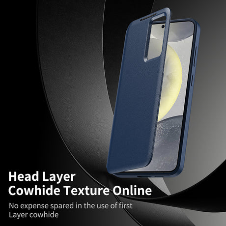 Husa de protectie Techsuit SmartView Series compatibil cu Samsung Galaxy S25 Edge, Albastru