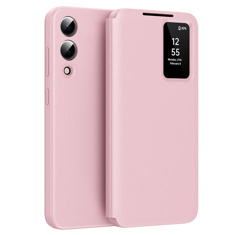 Husa de protectie Techsuit SmartView Series compatibil cu Samsung Galaxy S25 Edge, Roz