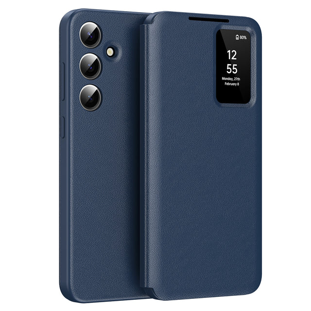 Husa de protectie Techsuit SmartView Series compatibil cu Samsung Galaxy A56 5G, Albastru