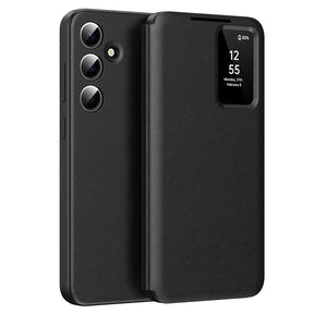 Husa de protectie Techsuit SmartView Series compatibil cu Samsung Galaxy A56 5G, Negru