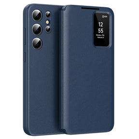 Husa de protectie Techsuit SmartView Series compatibil cu Samsung Galaxy S25 Ultra, Albastru