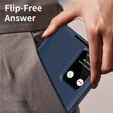 Husa de protectie Techsuit SmartView Series compatibil cu Samsung Galaxy S25 Ultra, Albastru