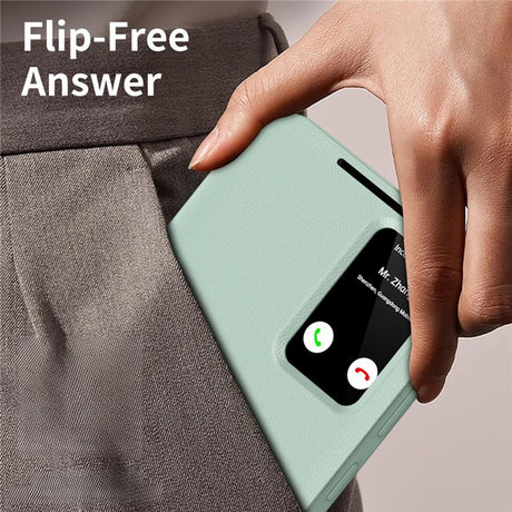 Husa de protectie Techsuit SmartView Series compatibil cu Samsung Galaxy S25 Ultra, Verde