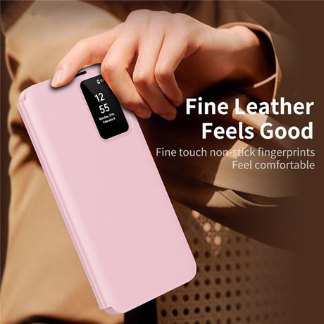 Husa de protectie Techsuit SmartView Series compatibil cu Samsung Galaxy S25 Ultra, Roz