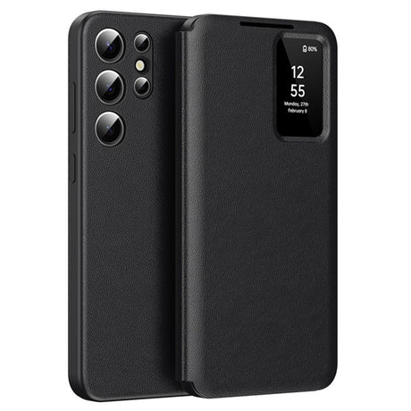 Husa de protectie Techsuit SmartView Series compatibil cu Samsung Galaxy S25 Ultra, Negru