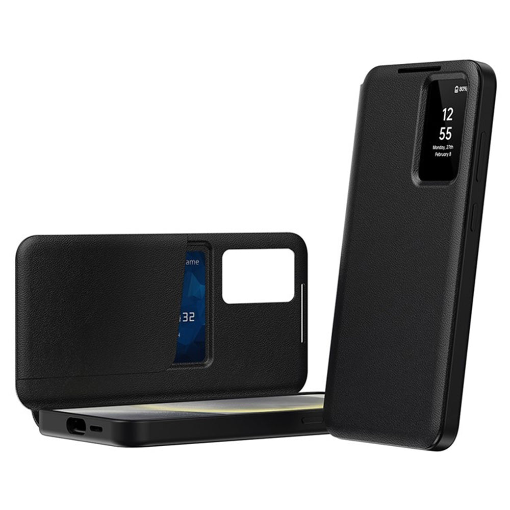 Husa de protectie Techsuit SmartView Series compatibil cu Samsung Galaxy S25 Ultra, Negru