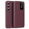 Husa de protectie Techsuit SmartView Series compatibil cu Samsung Galaxy S25 Plus, Rosu
