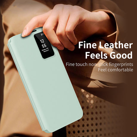 Husa de protectie Techsuit SmartView Series compatibil cu Samsung Galaxy S25 Plus, Verde