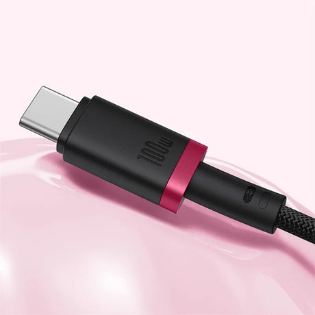 Cablu Baseus Dura Series (P10377803U03-01), for MacBook, Fast Charging, Type-C, PD 240W, 480Mbps, 1m, Rosu / Black