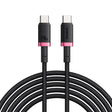 Cablu Baseus Dura Series (P10377803U03-01), for MacBook, Fast Charging, Type-C, PD 240W, 480Mbps, 1m, Rosu / Black