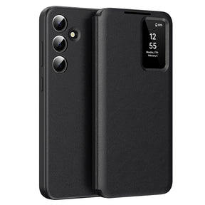 Husa de protectie Techsuit SmartView Series compatibil cu Samsung Galaxy S25, Negru
