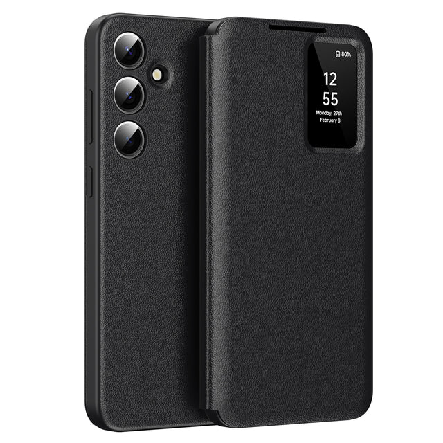 Husa de protectie Techsuit SmartView Series compatibil cu Samsung Galaxy S25, Negru