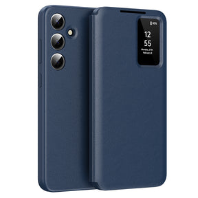 Techsuit SmartView Series kék tok Samsung Galaxy A55 5G készülékhez
