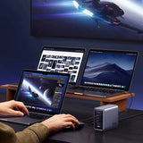 Incarcator Ugreen Nexode CD333 (90903B), with Cable, Super Fast Charge, GaN, 5in1, USB, 4x Type-C, 300W, 5A, 2m, Gri