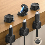 Cablu Baseus Organizer Lite Series Magnetic (B01331106211-00), 3 Pack Pieces, 3M Adhesive, Alb