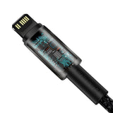Cablu Baseus Tungsten Gold (CATLWJ-A01), Type-C to Lightning, 20W, 2m, Negru