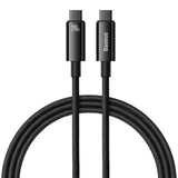 Cablu Baseus Tungsten Gold (CAWJ040101), Type-C to Type-C, Fast Charging, 240W, 2m, Negru