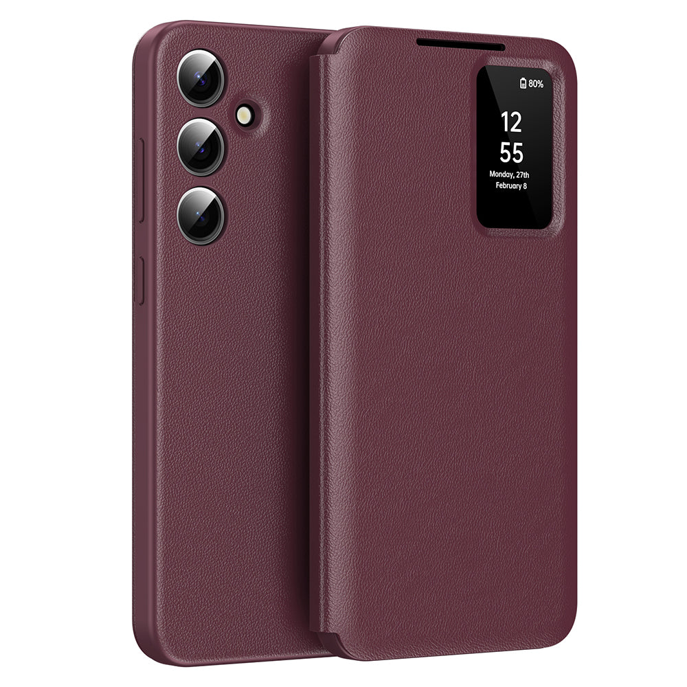 Husa de protectie Techsuit SmartView Series compatibil cu Samsung Galaxy S24 Plus, Rosu