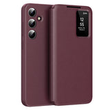 Husa de protectie Techsuit SmartView Series compatibil cu Samsung Galaxy S24 Plus, Rosu