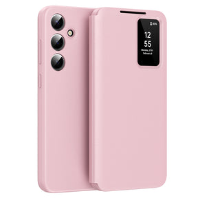 Husa de protectie Techsuit SmartView Series compatibil cu Samsung Galaxy S24 Plus, Roz