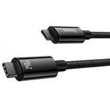 Cablu Baseus Tungsten Gold (CAWJ040101), Type-C to Type-C, Fast Charging, 240W, 2m, Negru