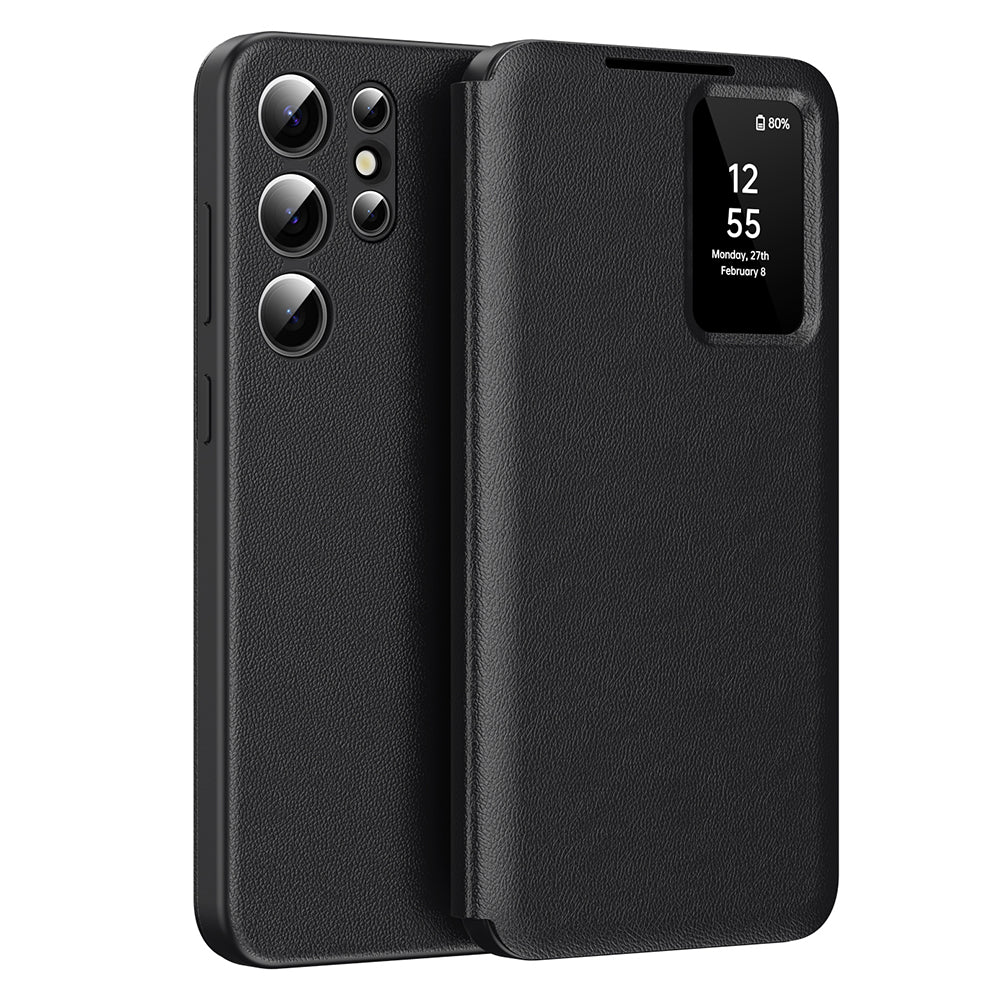 Husa de protectie Techsuit SmartView Series compatibil cu Samsung Galaxy S24 Ultra, Negru