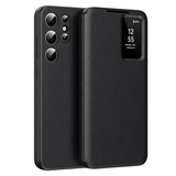 Husa de protectie Techsuit SmartView Series compatibil cu Samsung Galaxy S24 Ultra, Negru