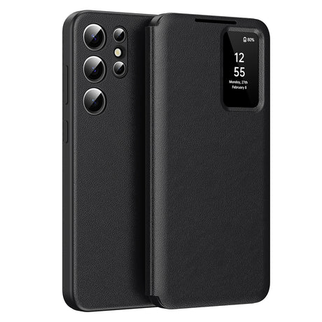 Husa de protectie Techsuit SmartView Series compatibil cu Samsung Galaxy S24 Ultra, Negru