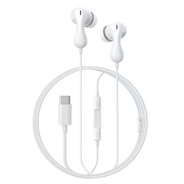 Casti Baseus Wired Earphones Encok CZ20 (A00171400213-00), Type-C, 20Hz-40kHz, Hi-Res, Moon White