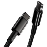 Cablu Baseus Tungsten Gold (CATWJ-A01), Type-C to Type-C, Fast Charging, 100W, 2m, Negru