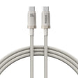 Cablu Baseus Titanium (P10378100G21-00), Type-C, Fast Charge, PD100W, 480Mbps, E-Mark Chip, 1m, Galaxy Titanium Gold