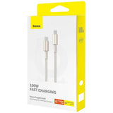 Cablu Baseus Tungsten Gold (P10319800G21-01), Type-C to Type-C, Super Fast Charge, 100W, 480Mbps, 2m, Auriu