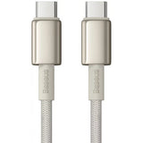 Cablu Baseus Tungsten Gold (P10319800G21-01), Type-C to Type-C, Super Fast Charge, 100W, 480Mbps, 2m, Auriu