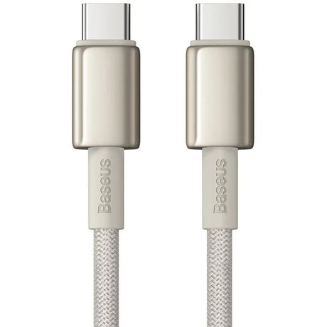 Cablu Baseus Tungsten Gold (P10319800G21-00), Type-C to Type-C, Super Fast Charge, 100W, 480Mbps, 1m, Auriu
