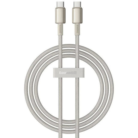 Cablu Baseus Tungsten Gold (P10319800G21-00), Type-C to Type-C, Super Fast Charge, 100W, 480Mbps, 1m, Auriu