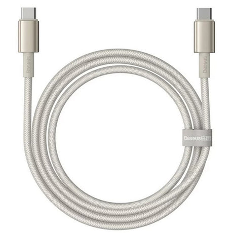 Cablu Baseus Tungsten Gold (P10319800G21-00), Type-C to Type-C, Super Fast Charge, 100W, 480Mbps, 1m, Auriu