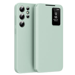 Husa de protectie Techsuit SmartView Series compatibil cu Samsung Galaxy S23 Ultra, Verde