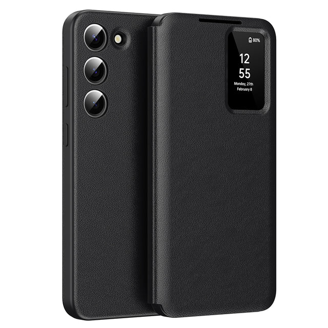 Husa de protectie Techsuit SmartView Series compatibil cu Samsung Galaxy S23, Negru