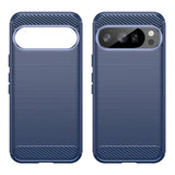 Husa de protectie Techsuit Carbon Silicone compatibil cu Google Pixel 10 / 10 Pro, Albastru