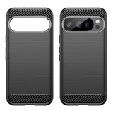 Husa de protectie Techsuit Carbon Silicone compatibil cu Google Pixel 10 / 10 Pro, Negru