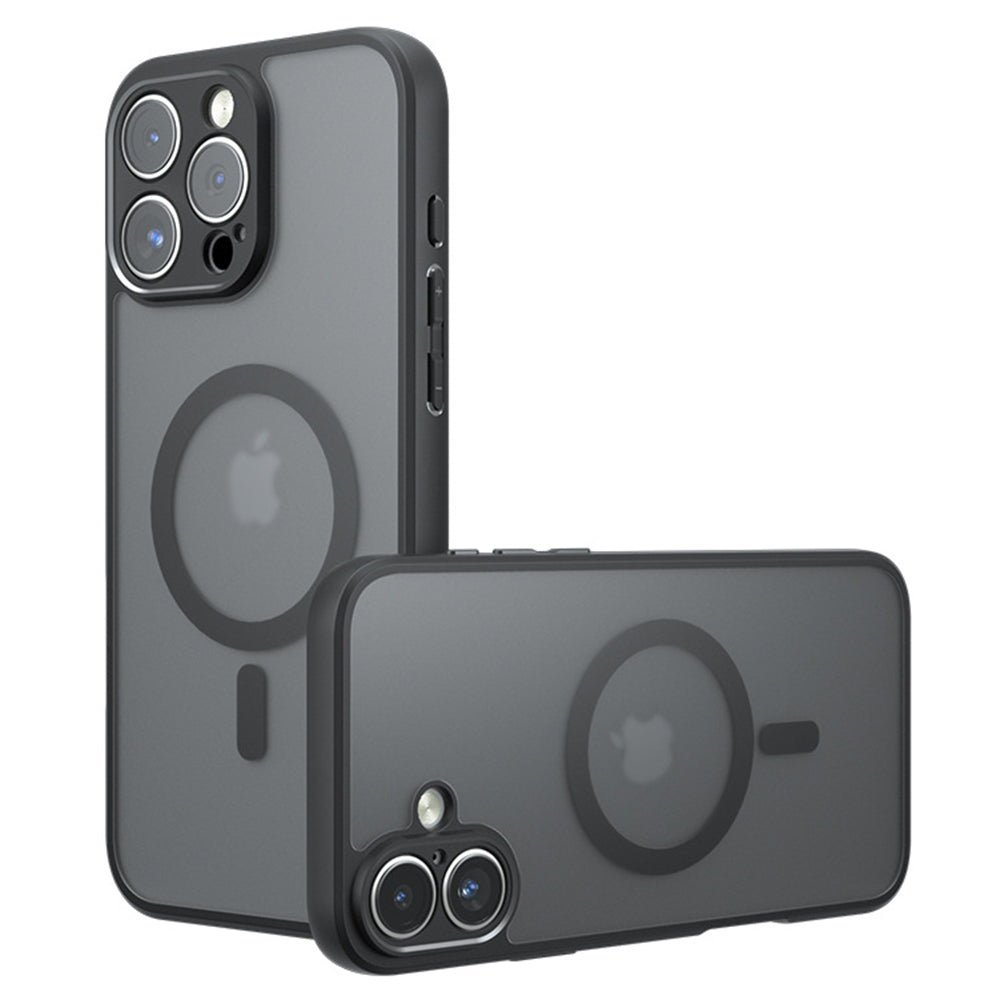 Husa de protectie Techsuit PureFrost MagSafe compatibil cu iPhone 16 Pro, Negru Mat
