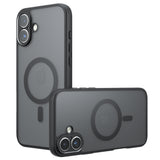 Husa de protectie Techsuit PureFrost MagSafe compatibil cu iPhone 16, Negru Mat